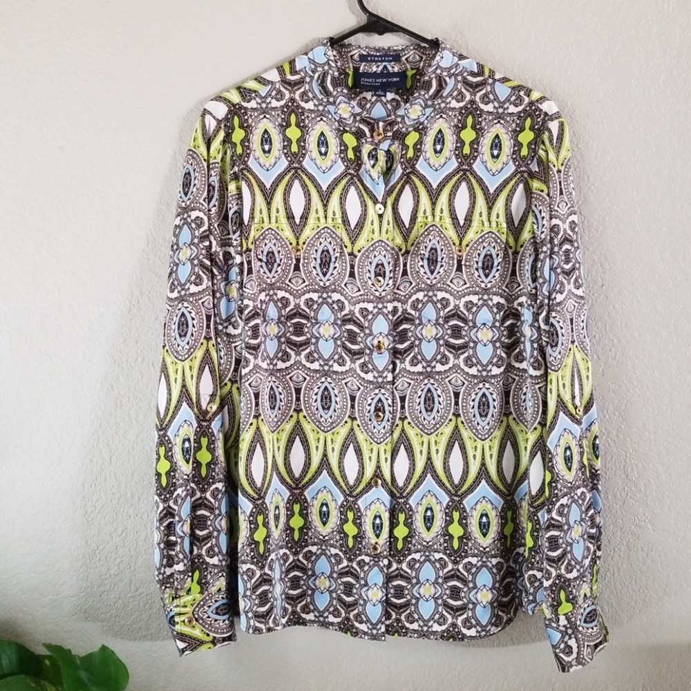 Jones NY Signature Stretch Button Down Shirt